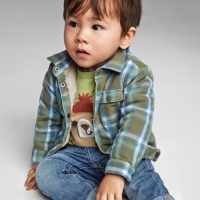 Sobrecamisa xadrez forrada