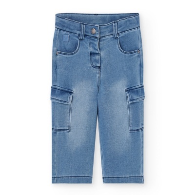 Calças denim para o bebé menina
