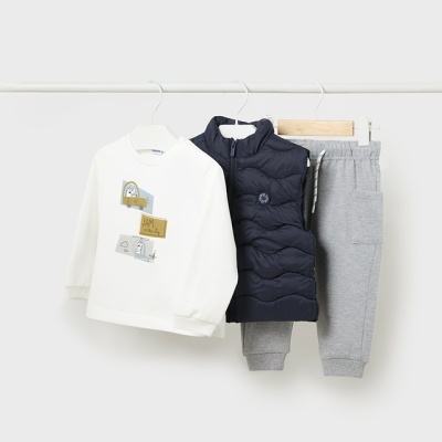 Conj. calça sweat colete