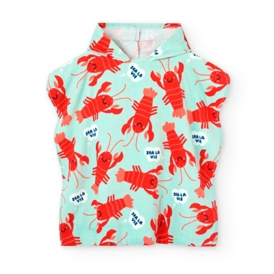 Toalha com capuz do bebé estampado