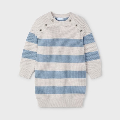 Vestido riscas tricot