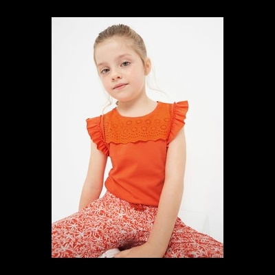 Blusa alças perfurada