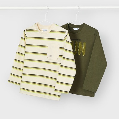 Set camisolas riscas/liso