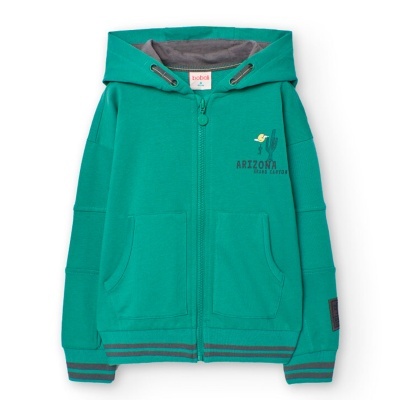 Casaco felpa para menino eucalipto