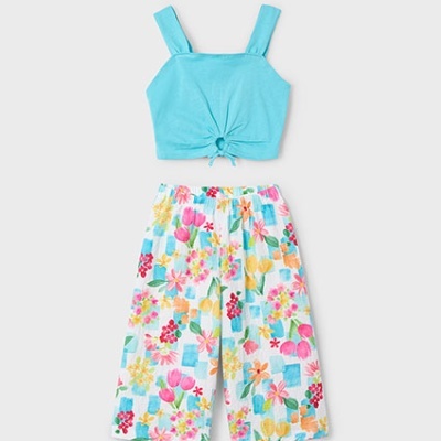 Conj. calça estampada