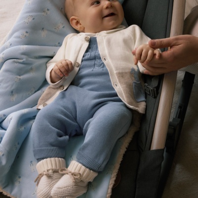 Conj. jardineira tricot