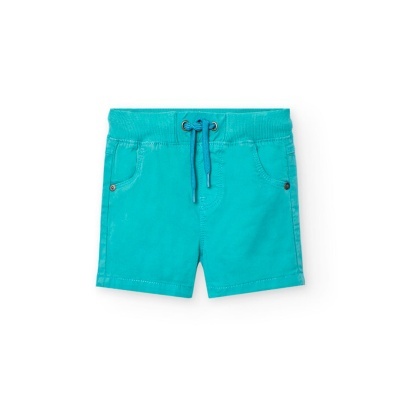 Bermuda gabardina do bébé clorofila