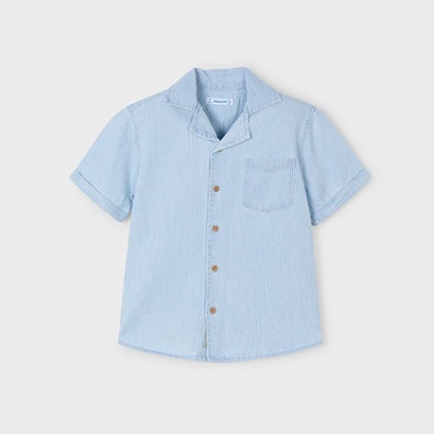 Camisa m/curta denim