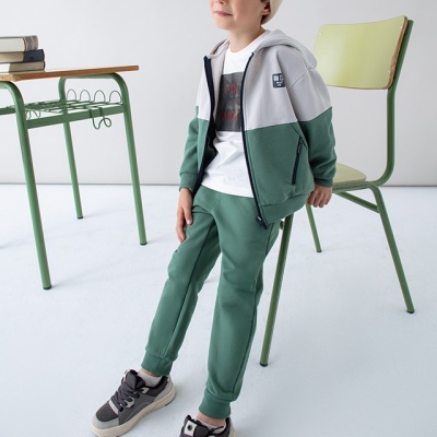 Calça felpa básica punhos