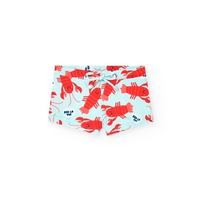 Fato de banho para o bebé menino estampado