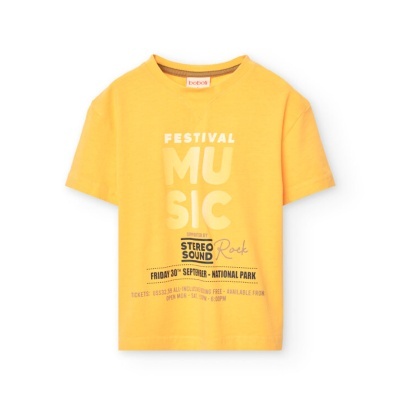 Camiseta malha para menino girassol