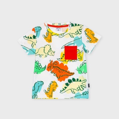 T-Shirt colorida Dinossauros