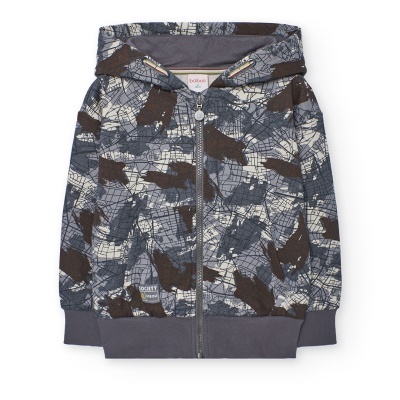 Casaco felpa estampado para menino