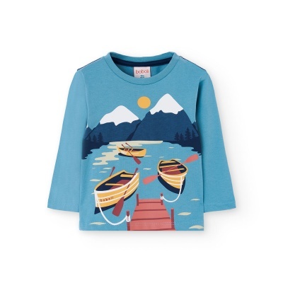 Camiseta malha para o bebé menino