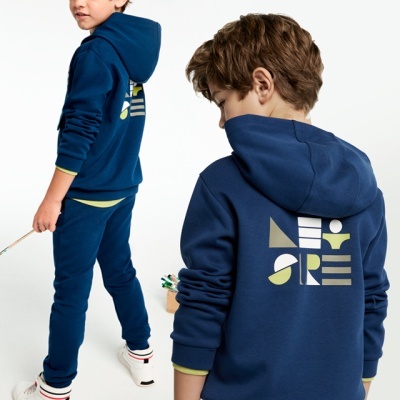 Fato treino sweat fecho