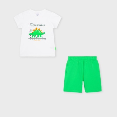 Conjunto T-shirt Dino/Calção verde