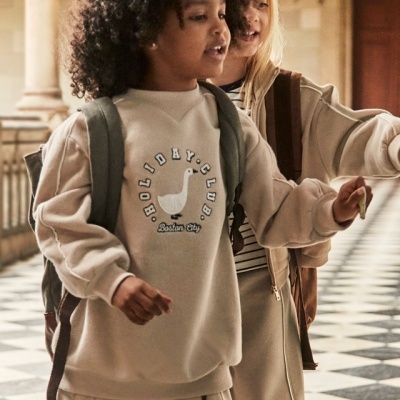 Vestido felpa listas