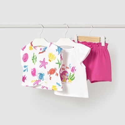 Conj. short 2 t´shirts
