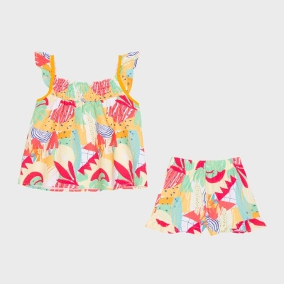 Conjunto Top/Calção colorido