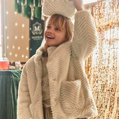 Casaco comprido de pelo