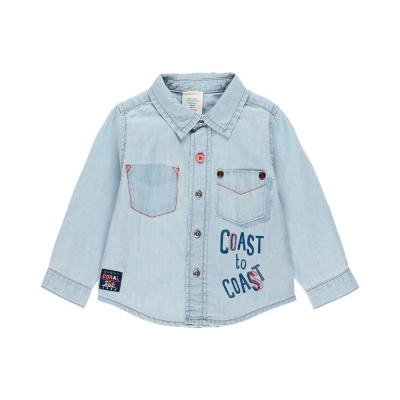 Camisa denim manga comprida