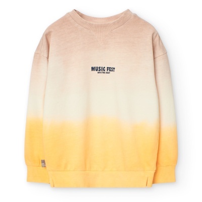 Sweatshirt felpa matizado para menino pedra