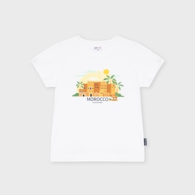 T-shirt branca Morocco