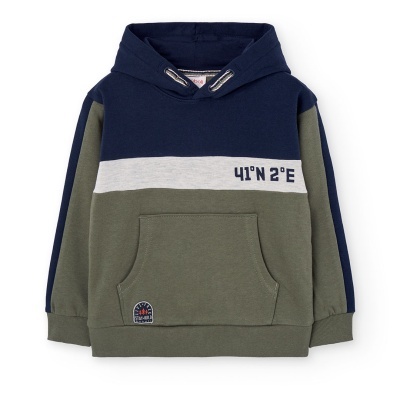 Sweatshirt felpa com capuz para menino