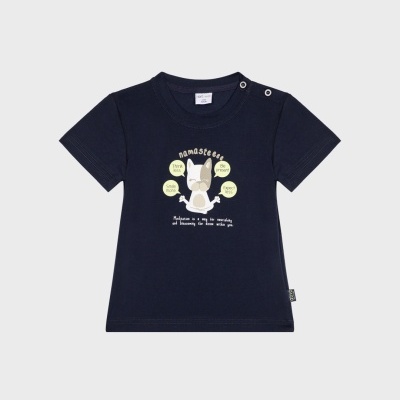 T-Shirt azul Namasteeee