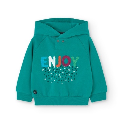 Sweatshirt felpa com capuz do bebé- BCI