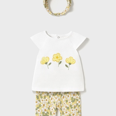 Conj. leggings capri e bandolete