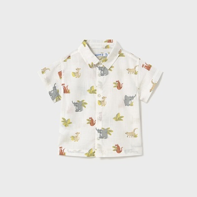 Camisa m/curta estampada