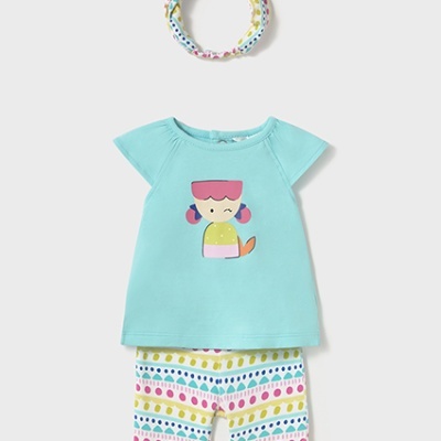 Conj. leggings capri e bandolete