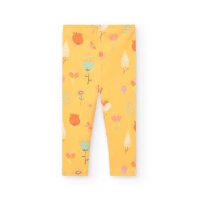 Leggings malha elástica do bébé estampado