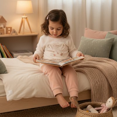 Pijama rosa em veludo