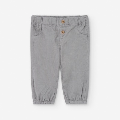 Calças cinza em bombazine