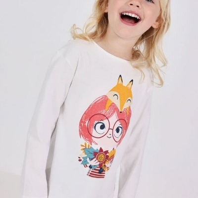 Camisola branca raposa