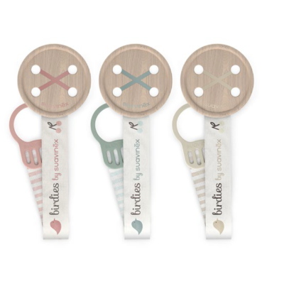 1pc Prende-chupeta tecido - Birdies