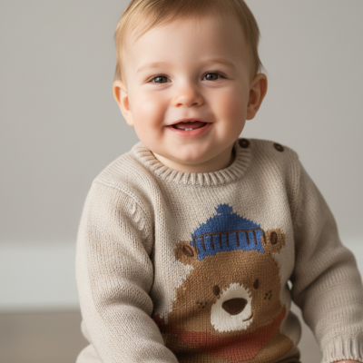 Camisola malha c/ urso