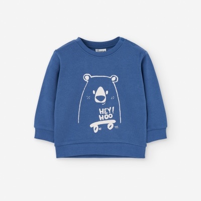 Camisola azul urso