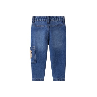 Calças de ganga com urso