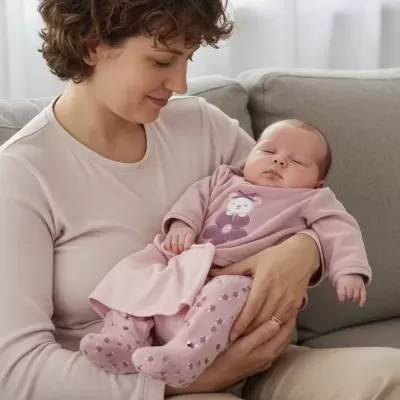 Conjunto rosa de bebé