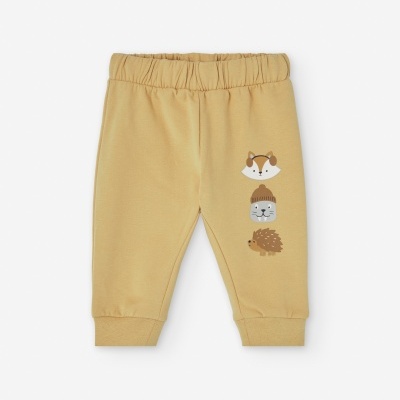 Calças amarelas foca