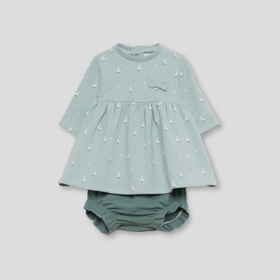 Vestido de manga comprida