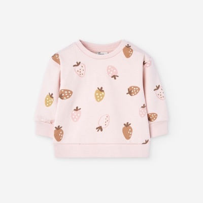 Camisola rosa c/ morangos