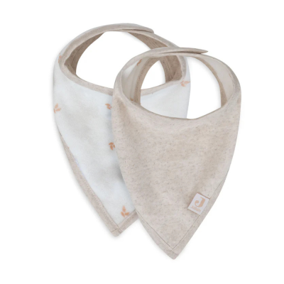 Pack 2 Babetes Bandana — Twill neutro & padrão Harvest