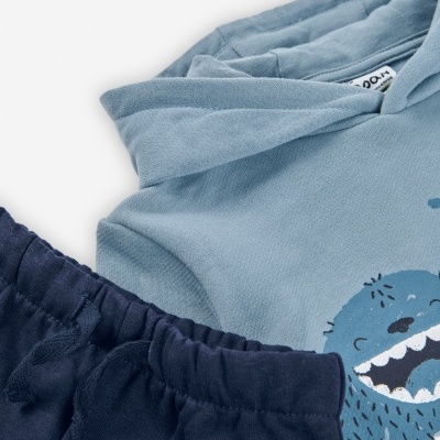 Fato de treino com capuz