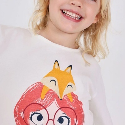 Camisola branca raposa