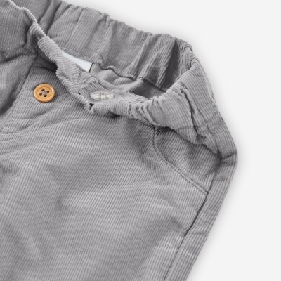 Calças cinza em bombazine