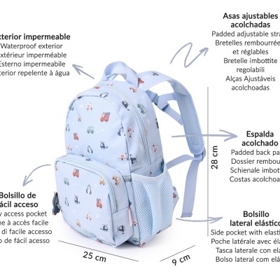 Mochila Infantil carros